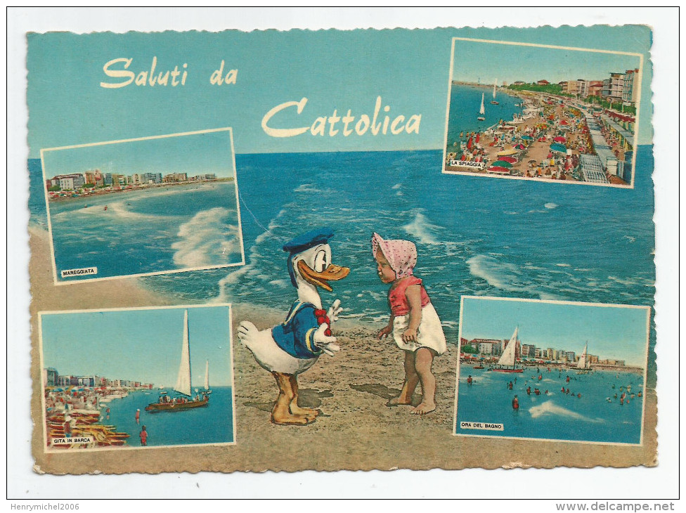 Saluti Da Cattolica - Donald Walt Disney Italie - Italia - Italy - Altri & Non Classificati