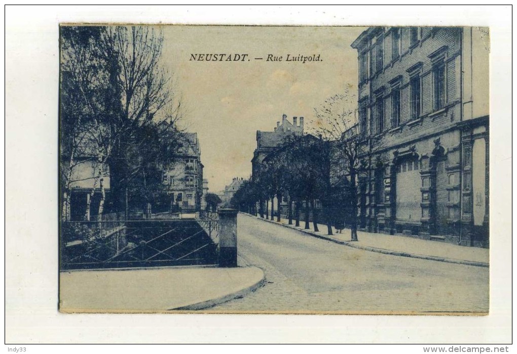 - ALLEMAGNE . SAXE . NEUSTADT .RUE LUITPOLD . - Neustadt