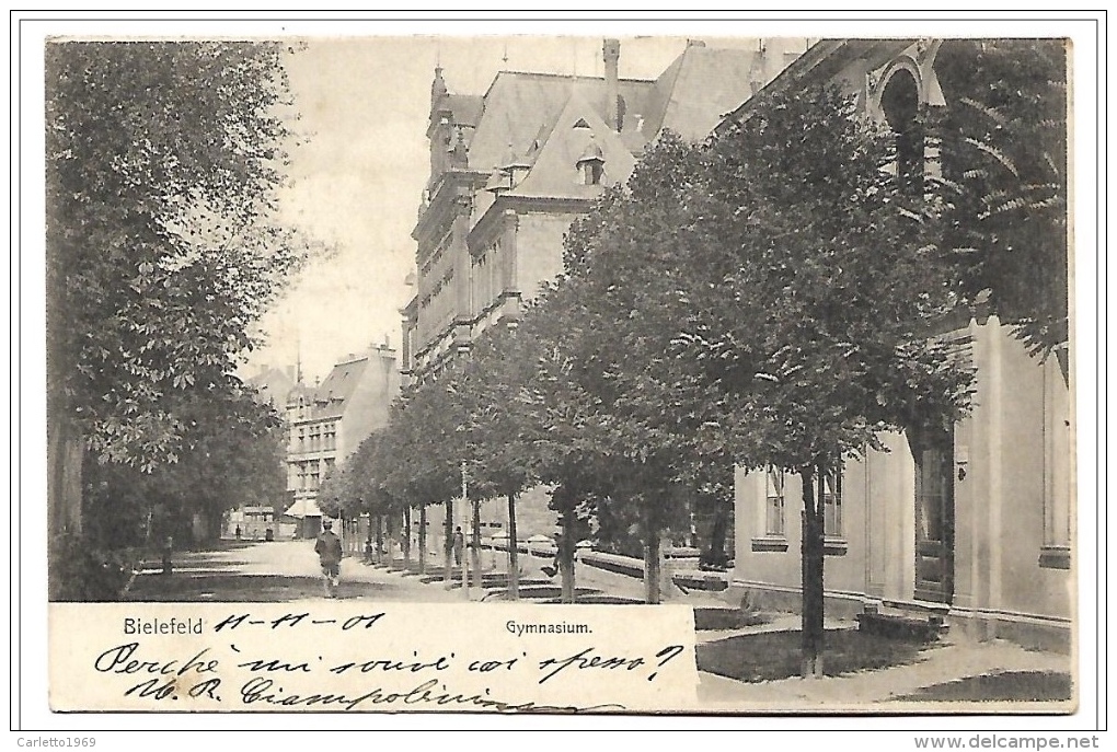 BIELEFELD GYMNASIUM VIAGGIATA 1901 FP - Bielefeld