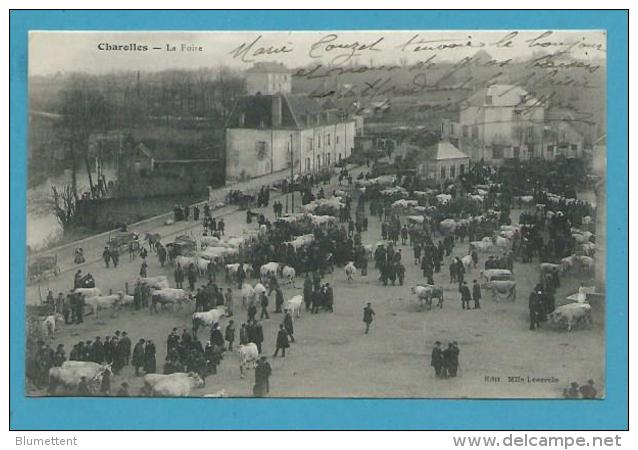 CPA - Métier Maquignons Marché Aux Bestiaux La Foire CHAROLLES 71 - Charolles