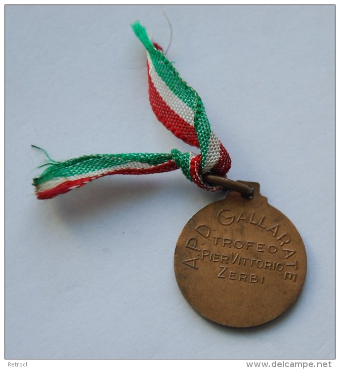 Old Medal- Fishing, Pesca, Pêche - APD GALLARATE - Trofeo PIER VITTORIO ZERBI - Professionals/Firms