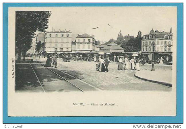 CPA - Métier Marchands Ambulants Place Du Marché NEUILLY 92 - Neuilly Sur Seine