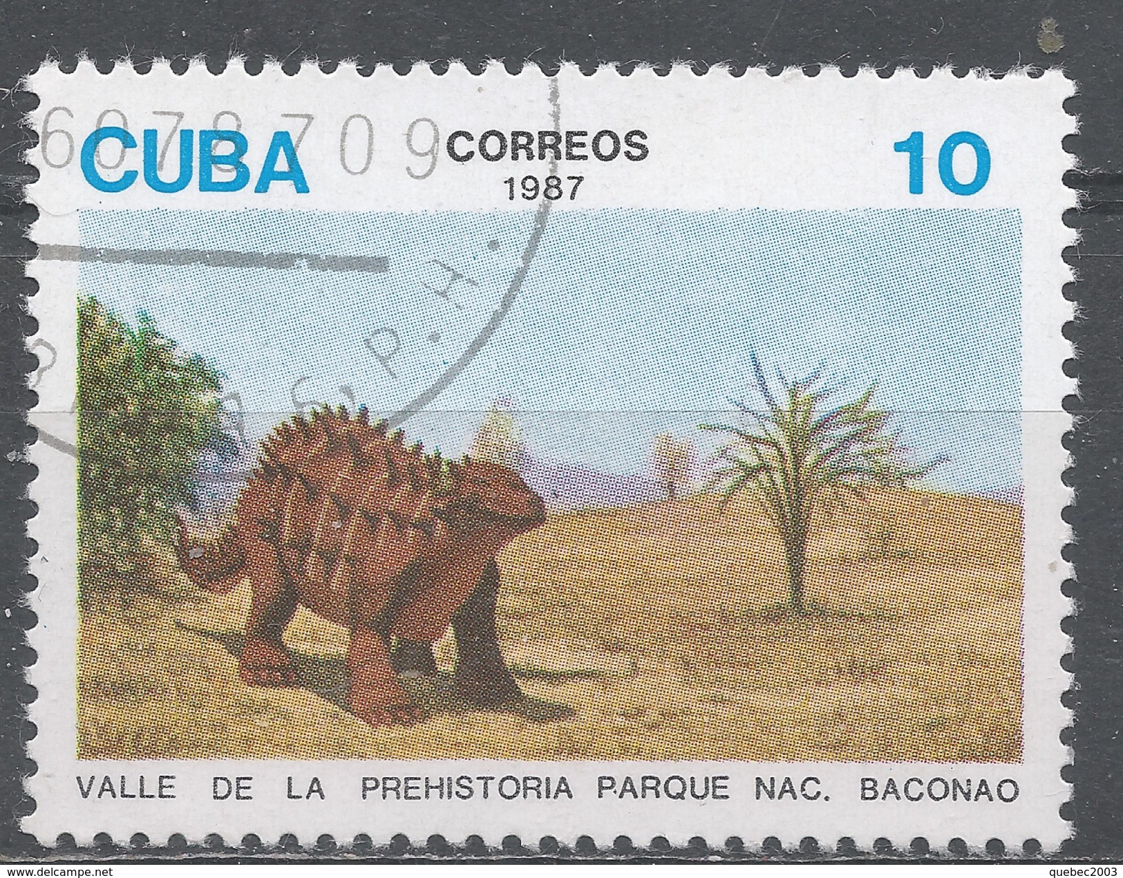 Cuba 1987. Scott #2956 (U) Dinosaur Exhibits, Bacanao Natl. Park - Oblitérés