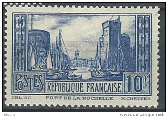 FR YT 261 " Port De La Rochelle Type III Outremer " 1929-31 Neuf* - Unused Stamps