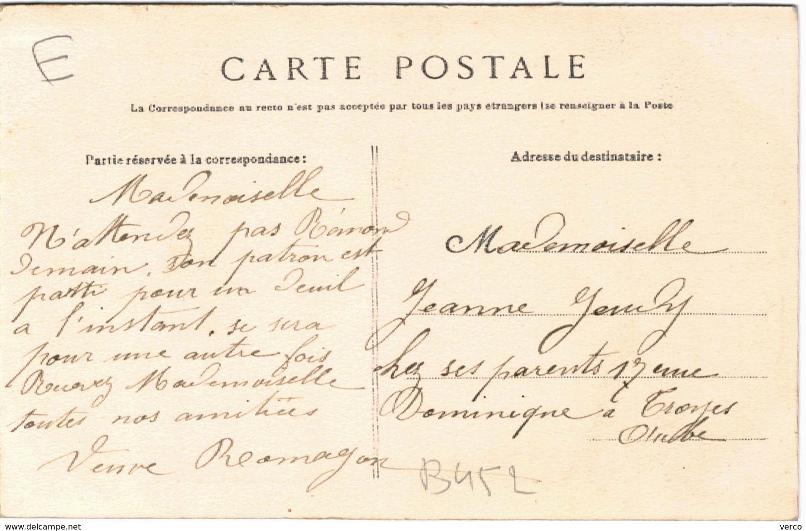 Carte Postale Ancienne  De BAR SUR SEINE-Rue Thiers - Bar-sur-Seine