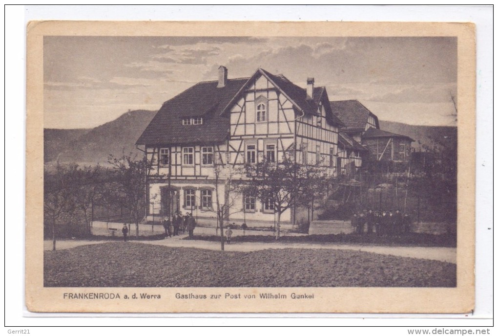 0-5901 FRANKENRODA, Gasthaus Zur Post, Wilhelm Gunkel - Bad Salzungen