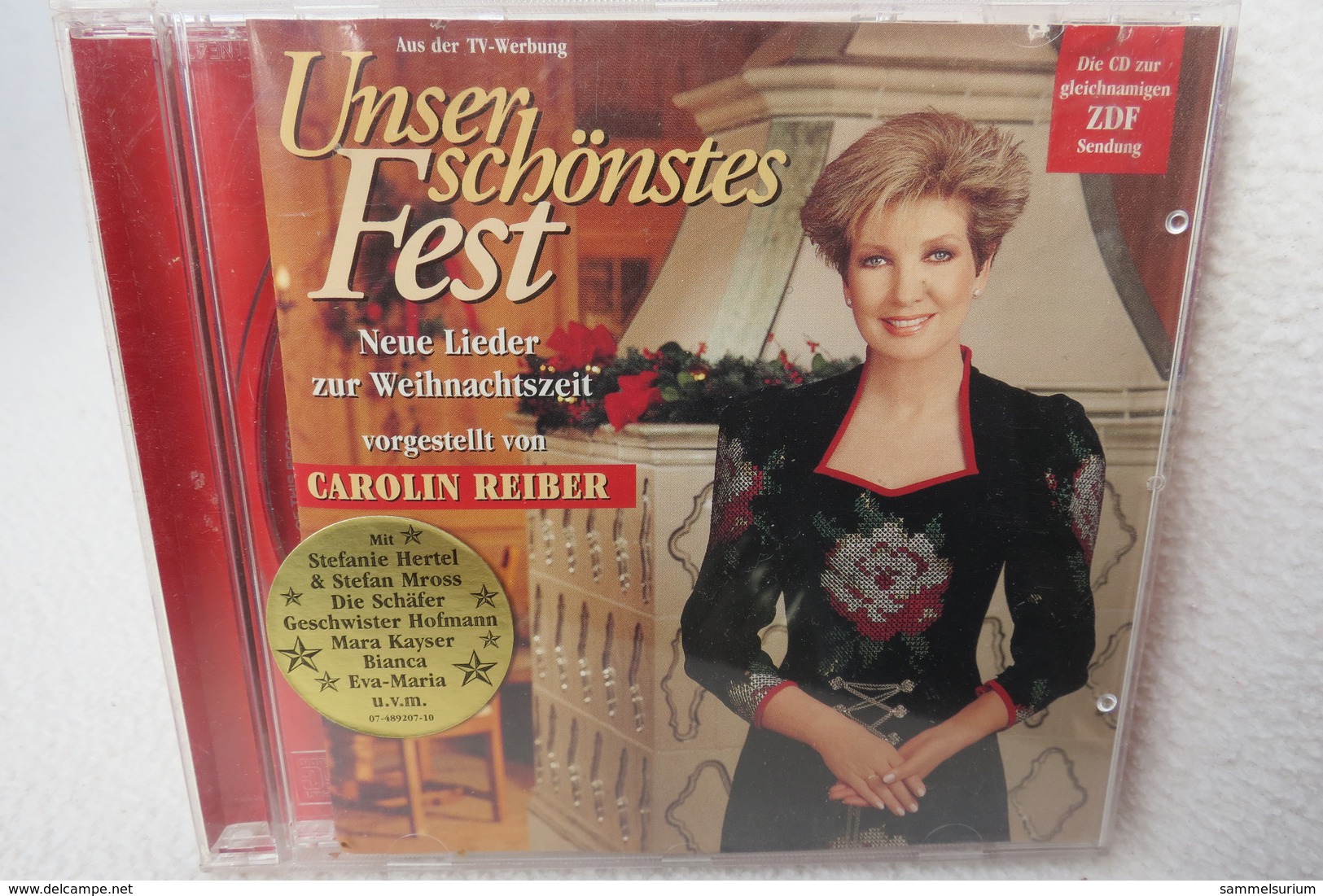 CD "Unser Schönstes Fest" Neue Lieder Zur Weihnachtszeit, Vorgestellt Von Carolin Reiber - Kerstmuziek