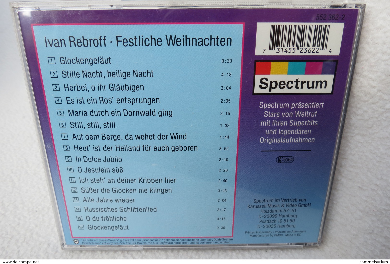 CD "Ivan Rebroff" Festliche Weihnachten - Weihnachtslieder