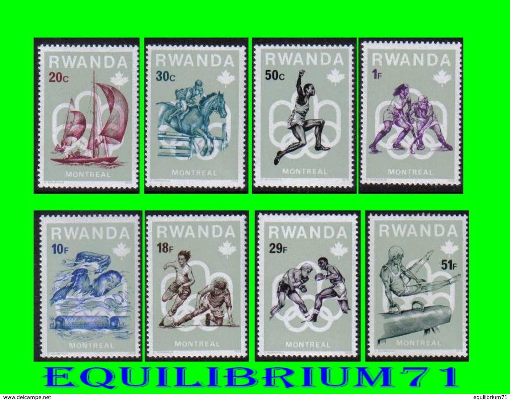 737/744** - Pré-Olympiques De Montréal - RWANDA - Unused Stamps