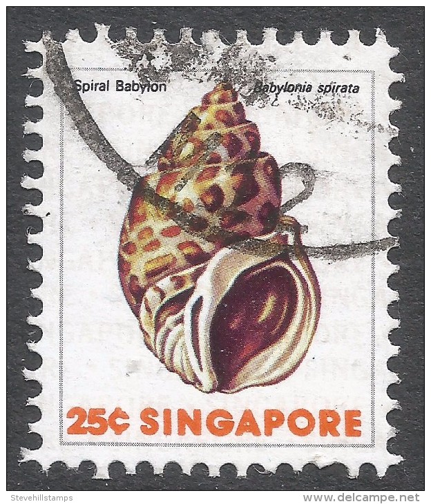 Singapore. 1977 Shells, Fish & Crustaceans. 25c Used. SG 294 - Singapore (1959-...)