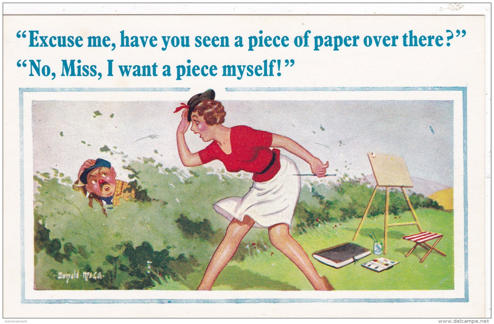 DONALD McGILL - HAVE YOU SEEN A BIT OF PAPER  OVER THERE - Comics