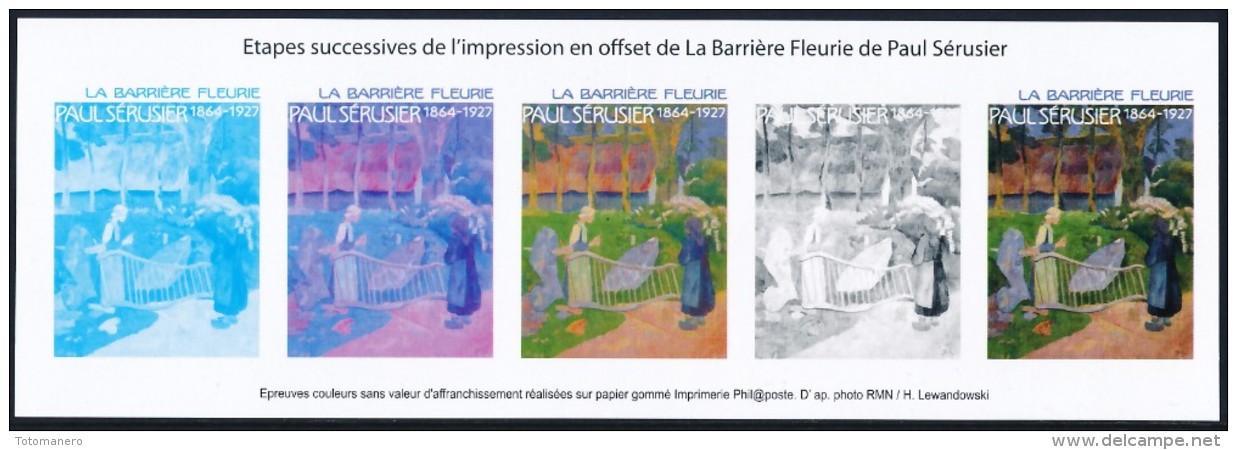 France Blocs & Feuillets Gommé Timbres Artistiques Etapes Successives*** - Artist Proofs