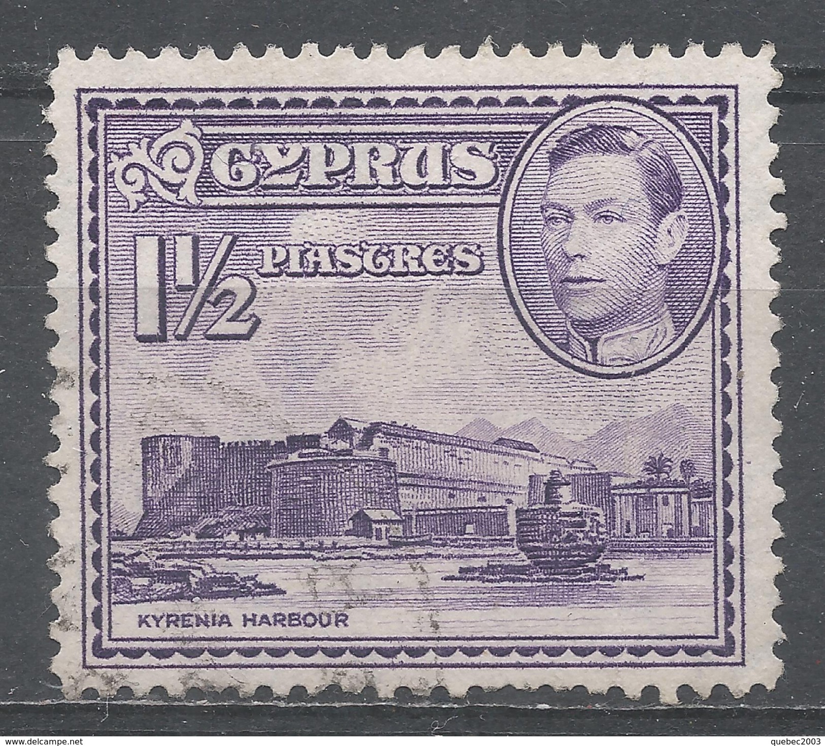 Cyprus 1943. Scott #147A (U) Kyrenia Castle And Harbor - Oblitérés