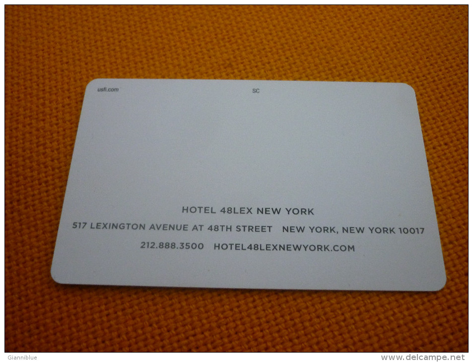 U.S.A. New York 48LEX Hotel Room Key Card - Autres & Non Classés