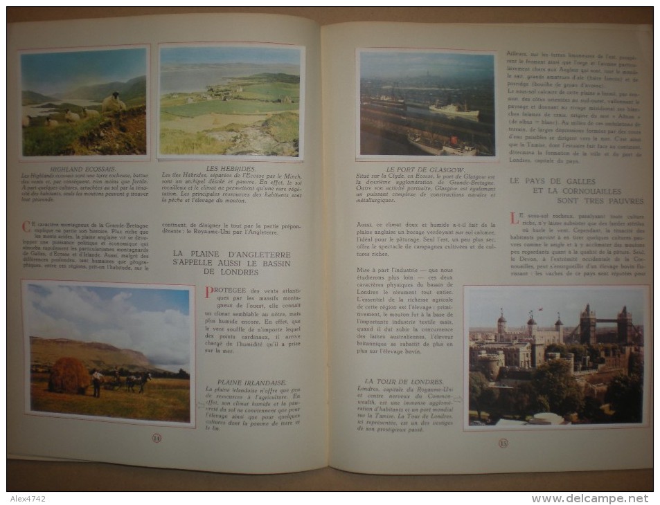 Album Chromos Timbres Tintin, La Géographie De L´europe, Tome 2, Complet - Sammelbilderalben & Katalogue