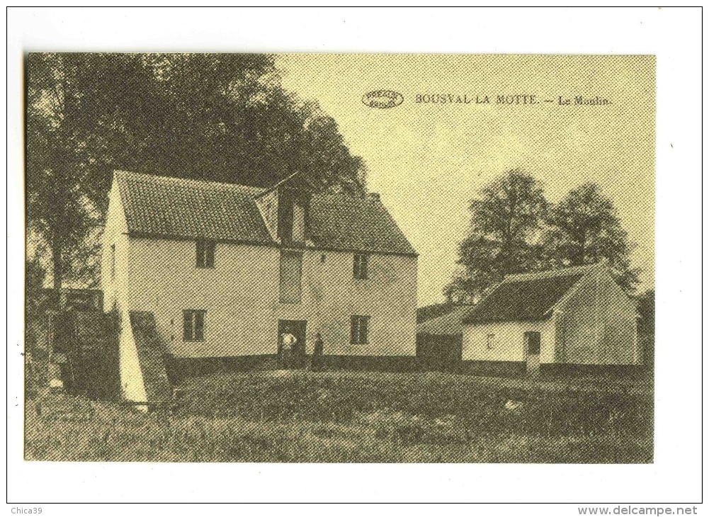 C 18633  -  Bousval-La-Motte  -  Le Moulin  -  Carte Publicitaire Eléctions - Genappe