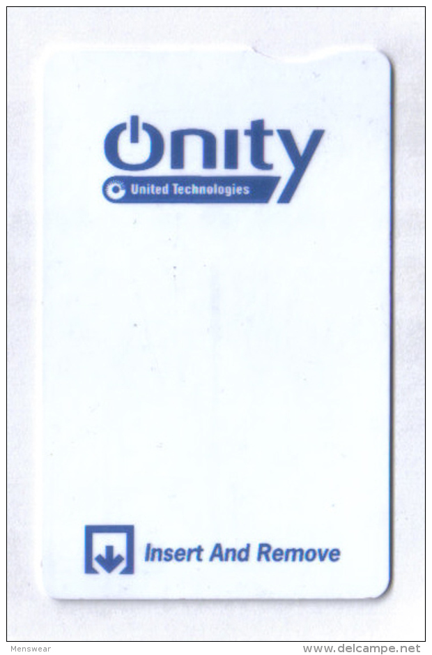 HOTEL KEY CARD   (  QNITY  ) - Hotel Keycards