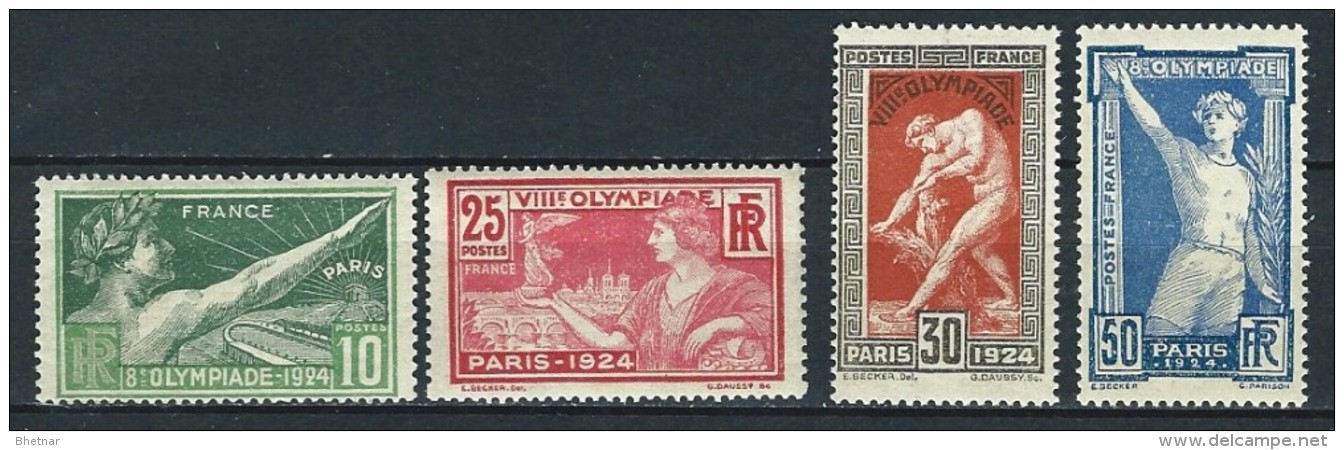 YT 183 à 184  " Jeux Olympiques De Paris, 4 TP " 1924  Neuf ** - Unused Stamps