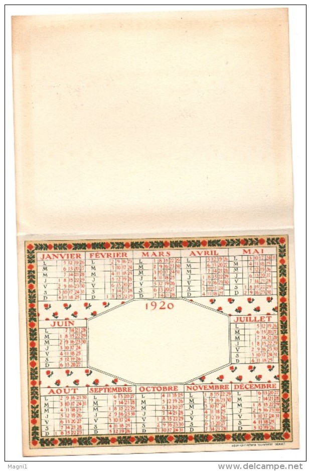 Calendrier 1920 - Formato Piccolo : 1901-20