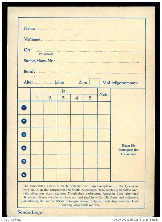 MARTIN LUTHER BUND FP10 Funklotterie-Postkarte ** 1963 - Théologiens