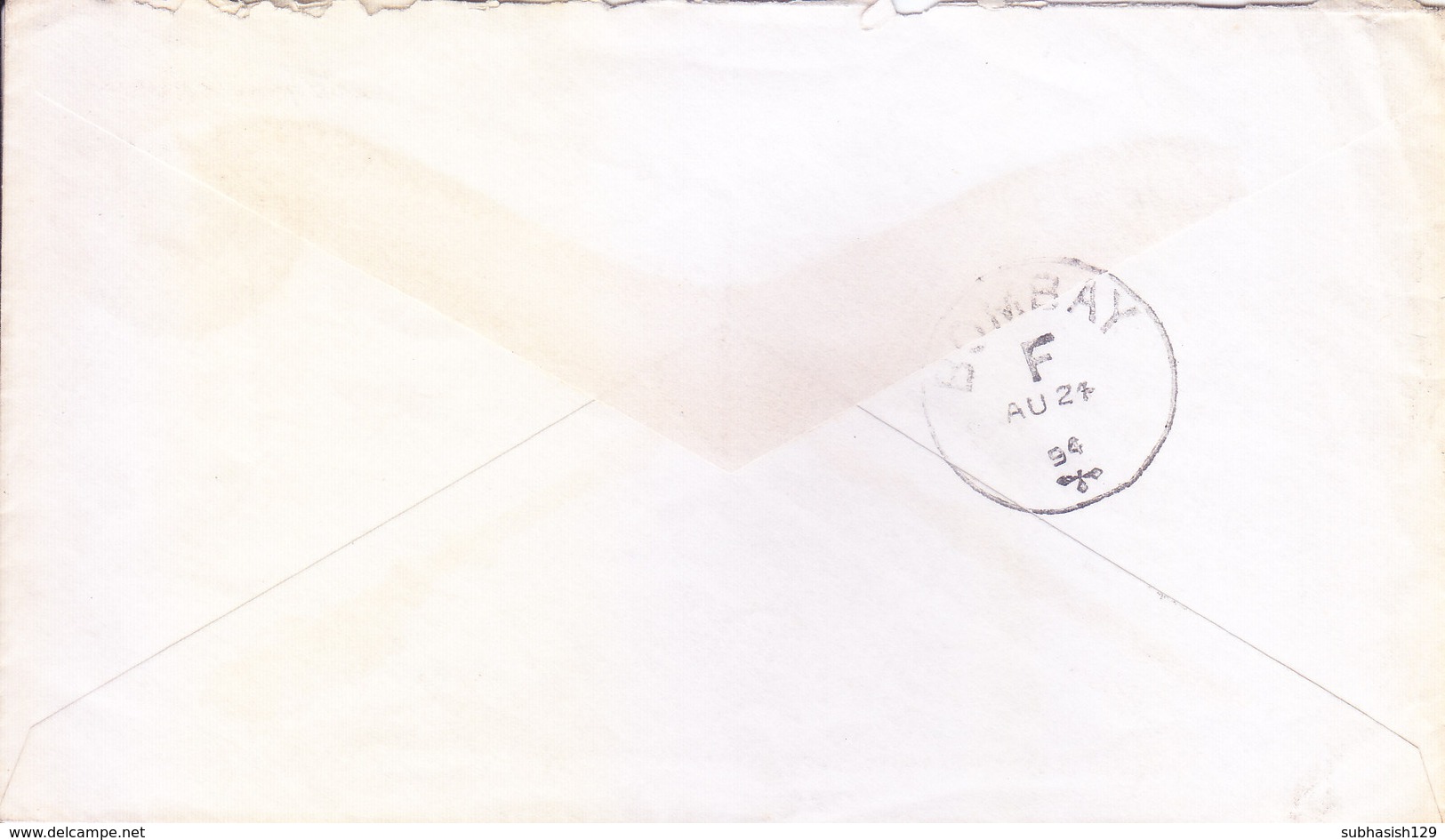 BRITISH INDIA - 1894 QUEEN VICTORIA 2A 6PIES POSTAL STATIONERY ENVELOPE -  POONA TO SCOTLAND VIA BOMBAY FOREIGN - 1902-11 King Edward VII