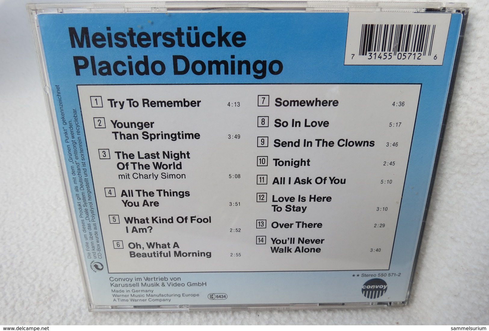 CD "Placido Domingo" Meisterstücke - Klassik