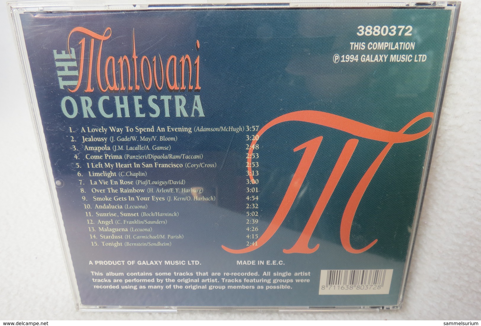 CD "The Mantovani Orchestra" Golden Hits Volume 2 - Instrumentaal