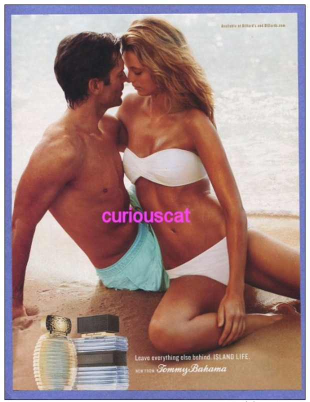 PUBLICITES USA MAGAZINE ADVERTISING RECLAME WERBUNG REKLAME PUBBLICITI PUBLICIDAD For TOMMY BAHAMA ISLAND LIFE FRAGRANCE - Publicidad