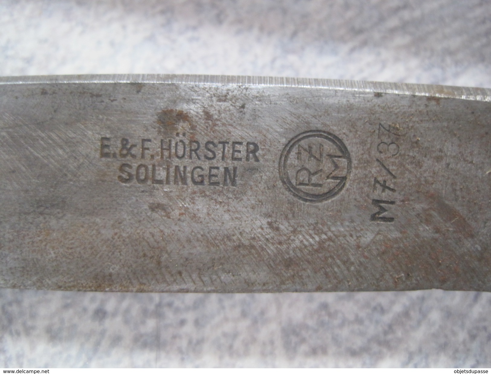 Couteau HJ E & F Horster Solingen RZM M7/37 Baïonnette Sabre - Messen