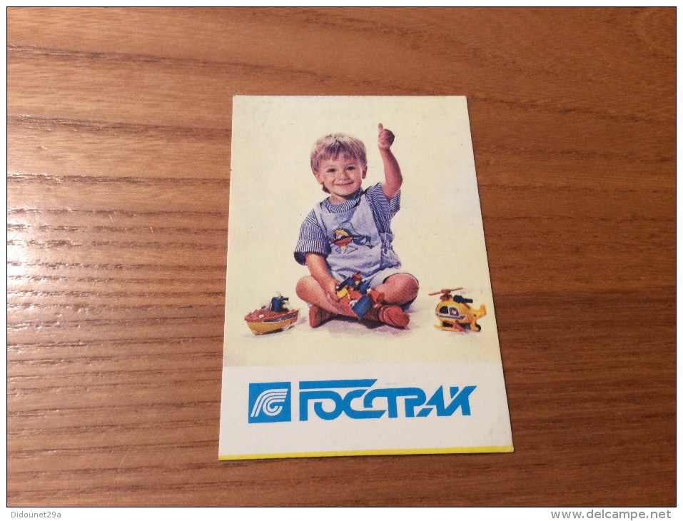 Calendrier 1991 Russie (Enfant, Jouets) (6,1x9cm) - Tamaño Pequeño : 1991-00