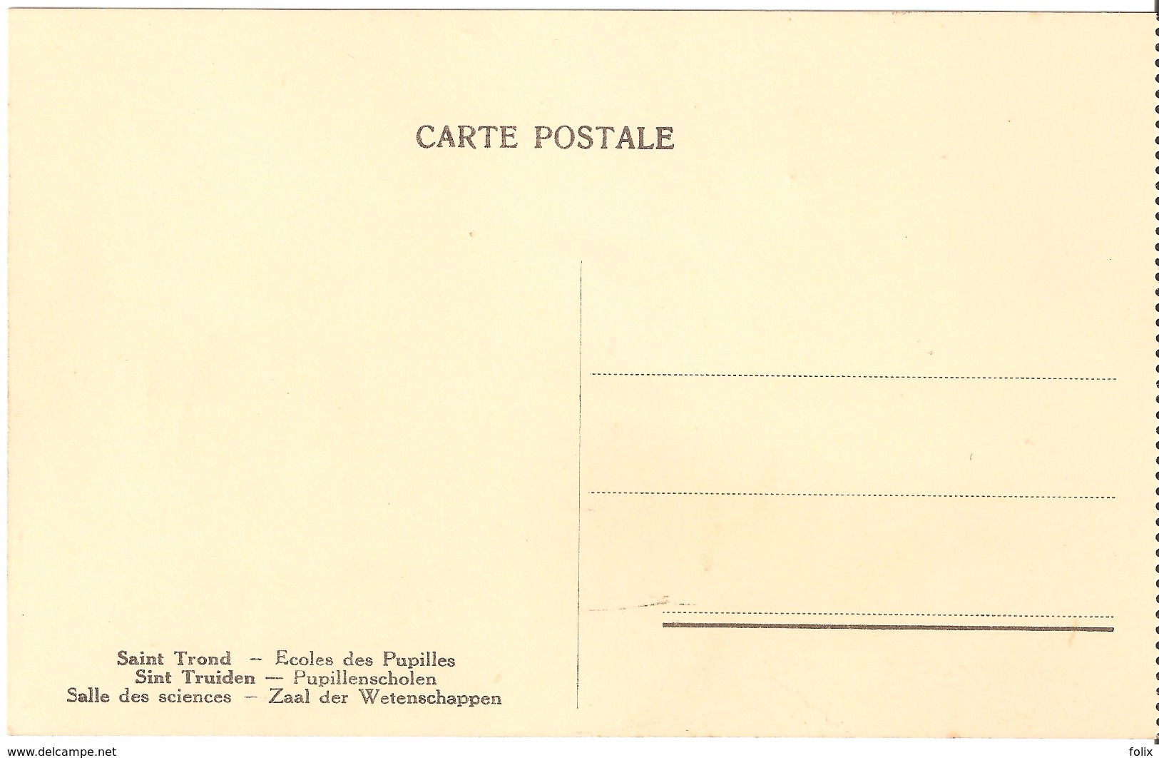 Sint-Truiden / Saint-Trond - Pupillenscholen / Ecoles Des Pupilles - Zaal Der Wetenschappen / Salle Des Sciences - Sint-Truiden
