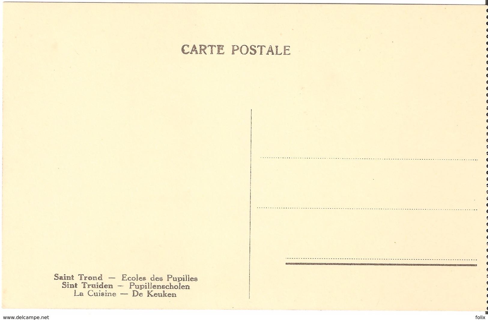 Sint-Truiden / Saint-Trond - Pupillenscholen / Ecoles Des Pupilles - De Keuken / La Cuisine - Sint-Truiden