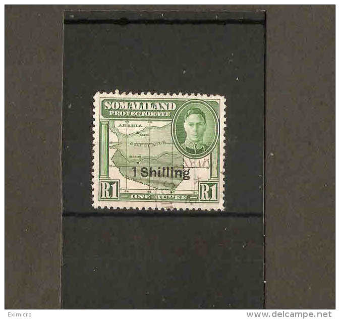 SOMALILAND 1951 1s On 1R SG 132 FINE USED - Somaliland (Protectorate ...-1959)