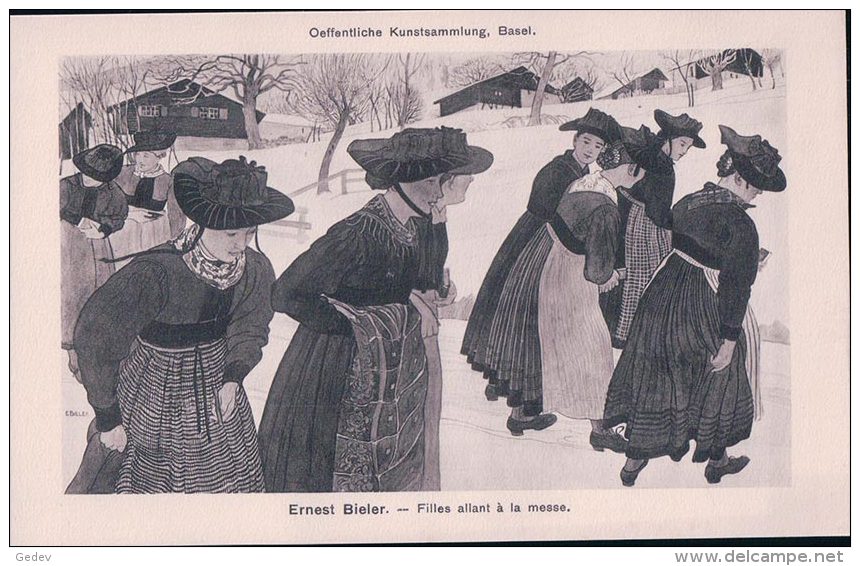 Ernest Bieler, Filles Allant à La Messe (790) - Autres & Non Classés