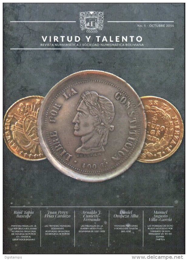 Bolivia 2016 Revista Numismatica "Virtud Y Talento" #1. 2 Scan. See Desc. - [3] 1991-Hoy