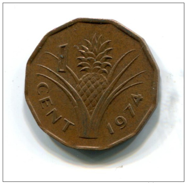 1974 Swaziland 1 Cent Coin - Swaziland