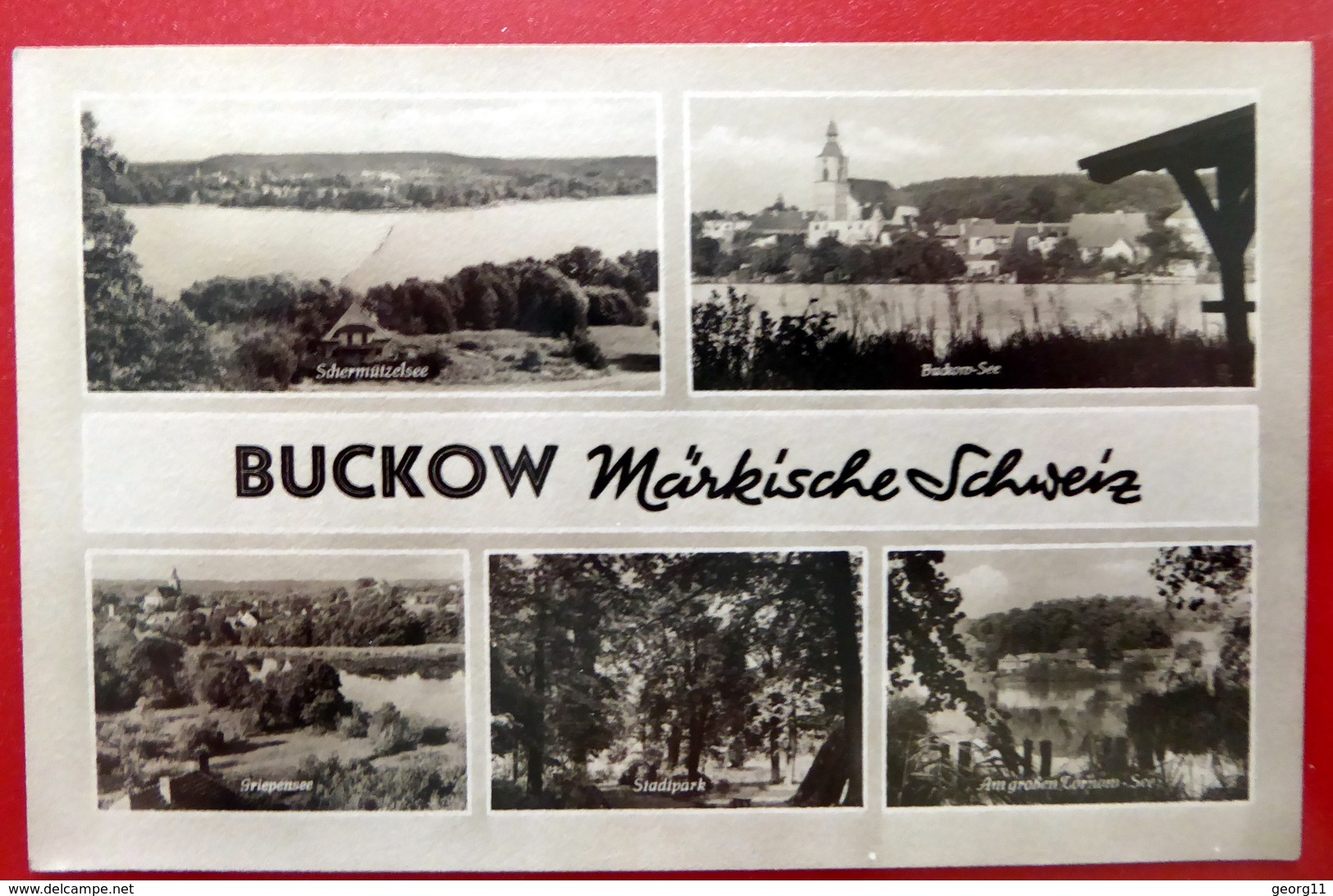 Buckow - Märkische Schweiz - Strausberg - Echtfoto - Kleinformat - DDR 1960 - MBK - Buckow