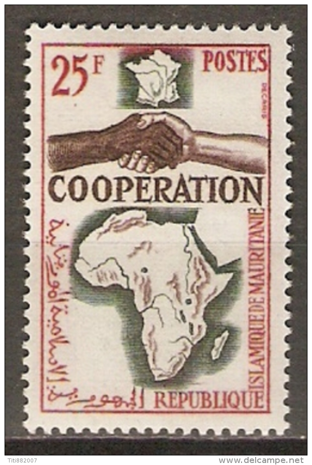 MAURITANIE   -   1964 .   Y&T N° 183 * .   Coopération  /  Mains - Mauritania (1960-...)