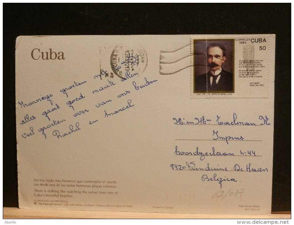 62/037    CP  CUBA - Cartas & Documentos