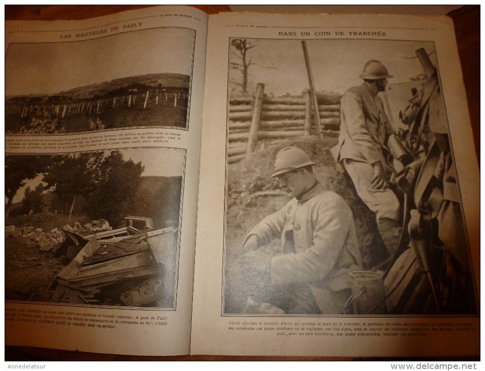 1915 LPDF: Glorieux répertoire des batailles sur les fronts des villes,villages et hameaux (important documentaire)++++