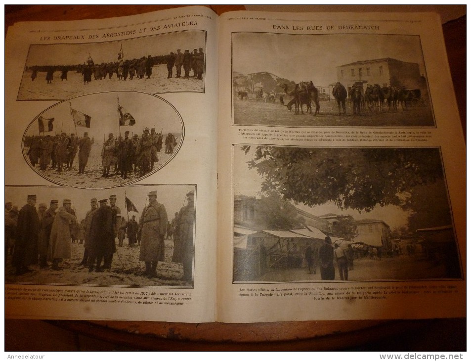 1915 LPDF:Belgique inondée;Musée des objets martyrisés (par balle,obus,etc);ENCONA coulé;Rayon X;Goumiers et Poilus;