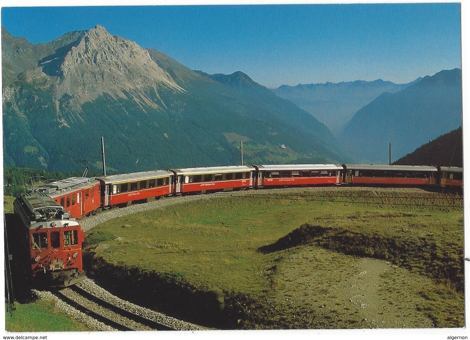 15811 - Der Bernina-Express Der Rhätischen Bahn Auf Der Alp Grüm  (format 10X15) - Autres & Non Classés