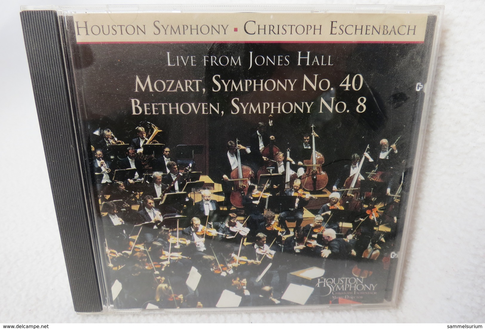 CD "Houston Symphony / Christoph Eschenbach" Live From Jones Hall, Mozart Symphony No.40, Beethoven Symphony No.8 - Klassik