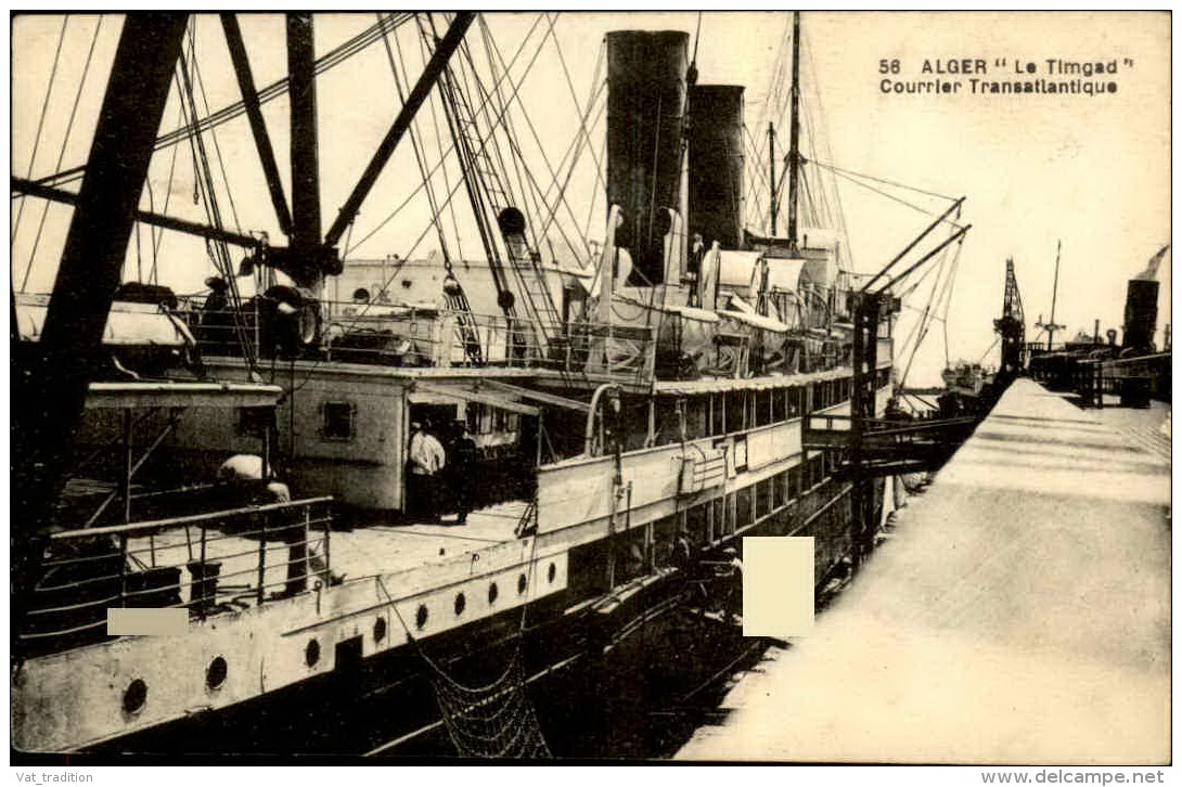 BATEAUX - Carte Postale Du Timgad Dans Le Port D 'Alger - A Voir - L 5071 - Commerce