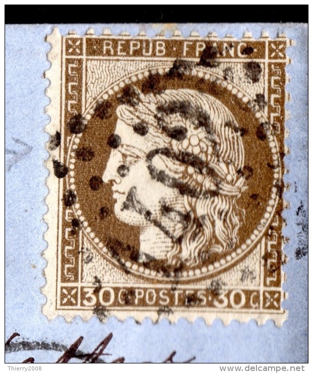 Cérès N° 56c Avec Oblitération Losange 1402 Sur Lettre  TB - 1871-1875 Ceres