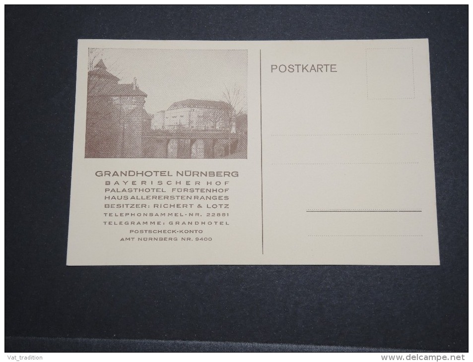 ALLEMAGNE - Carte Postale De Nürnberg , Grand Hôtel - A Voir - L 5101 - Nuernberg