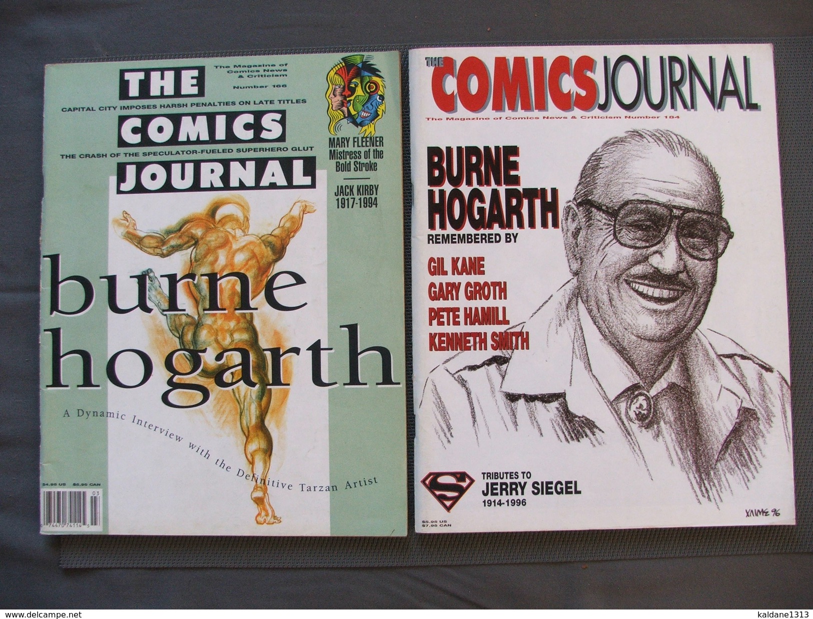 The Comics Journal N°166 Et 184 Burne Hogarth Articles Divers Tarzan En Anglais - Autres & Non Classés