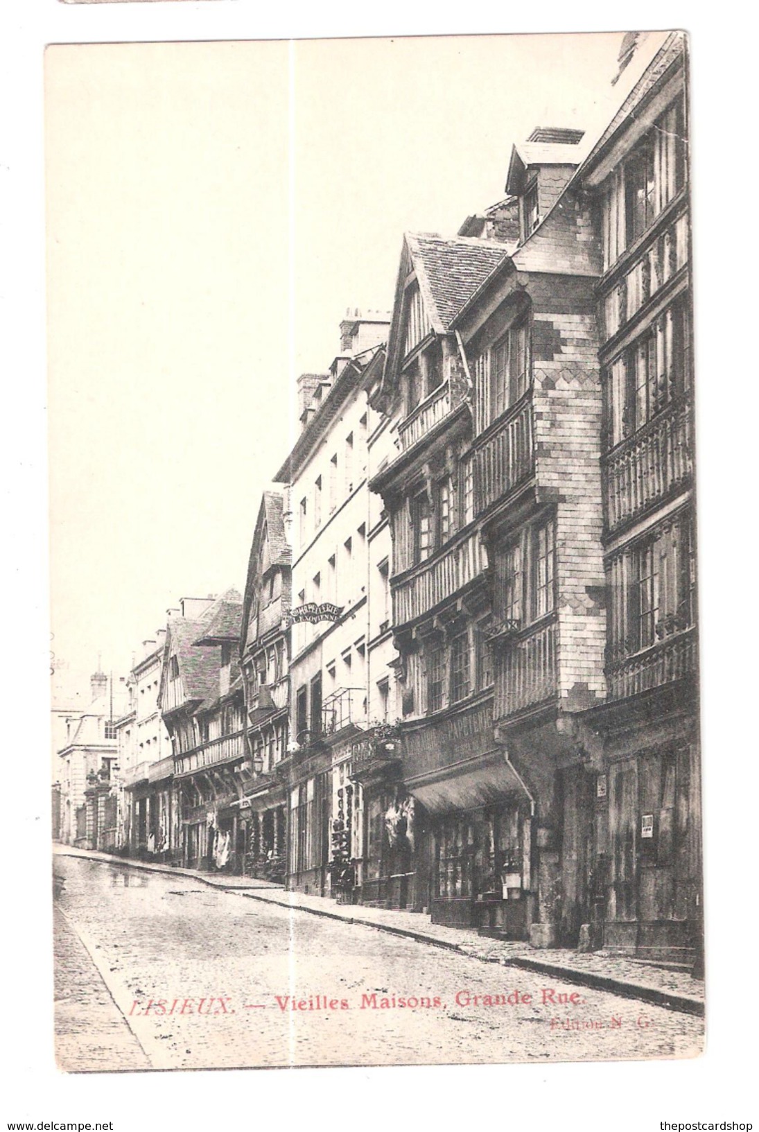 CPA 14  LISIEUX. Vieilles Maisons De La Grande Rue - Lisieux