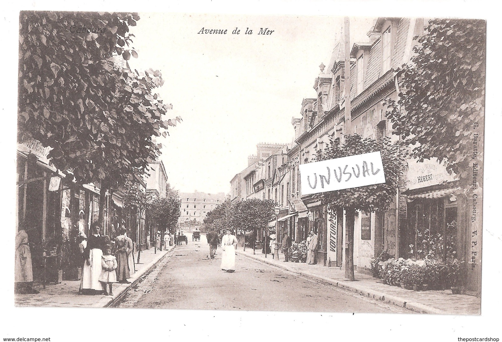 CPA 14 CABOURGE AVENUE DE LA MER UNUSUAL - Cabourg