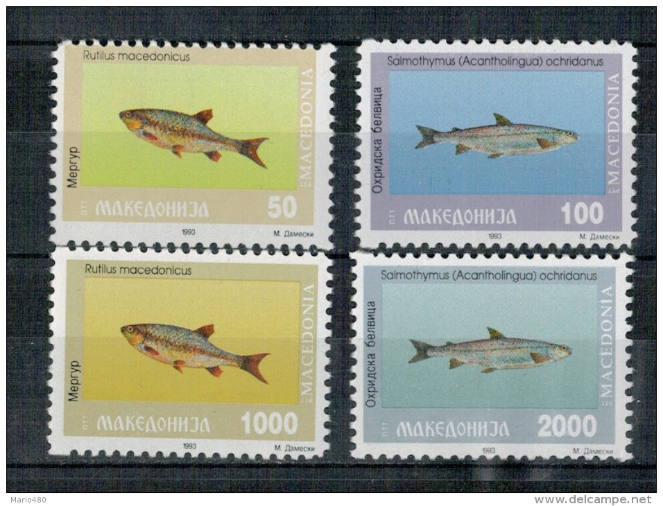 MACEDONIA    FISHS       MNH ** - Macedonia Del Nord